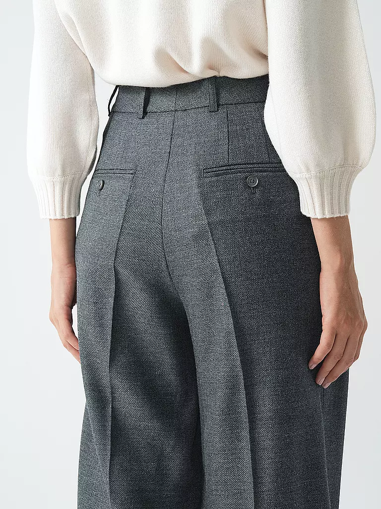 PHILLIP LIM | Hose Wide Leg  | grau