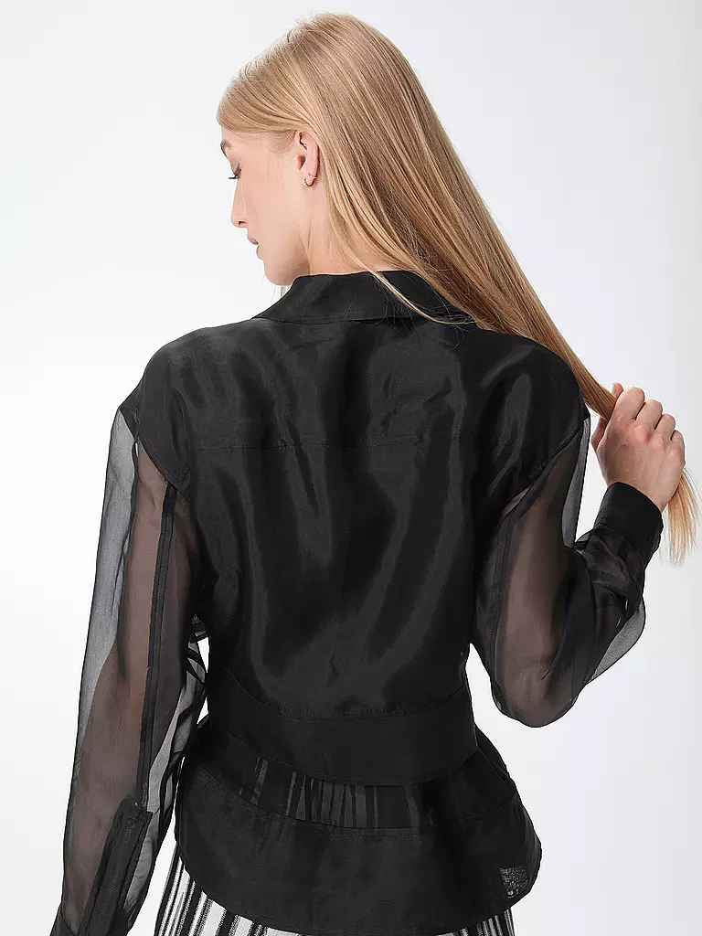 PHILLIP LIM | Seidenblouson ORGANZA | schwarz