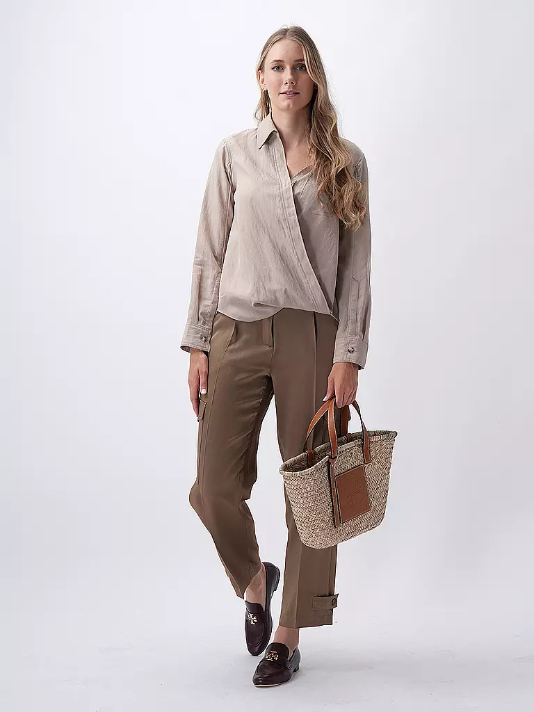 PHILLIP LIM | Wickelbluse  | beige