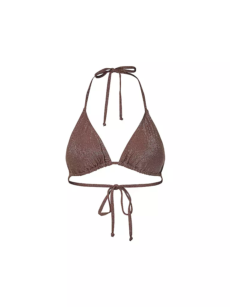 PIECES | Bikini Oberteil PCLAOMI | braun