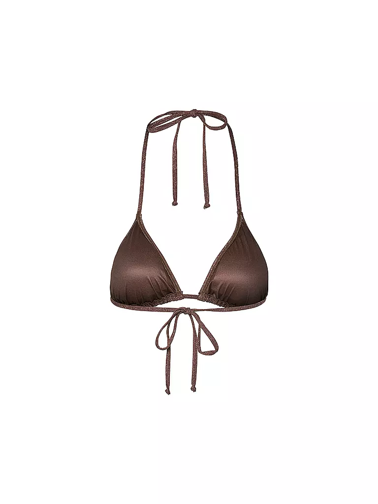 PIECES | Bikini Oberteil PCLAOMI | braun