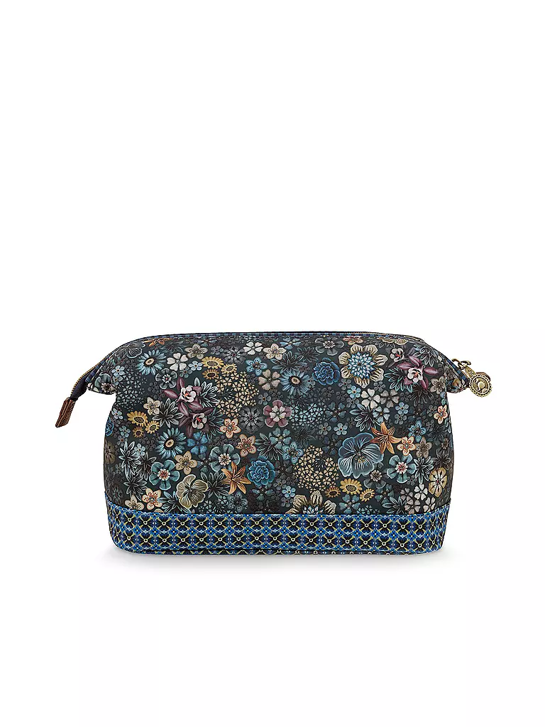 PIP STUDIO | Kosmetiktasche  PURSE COOPER Large 26x18x12cm Tutti I Fiori | dunkelblau