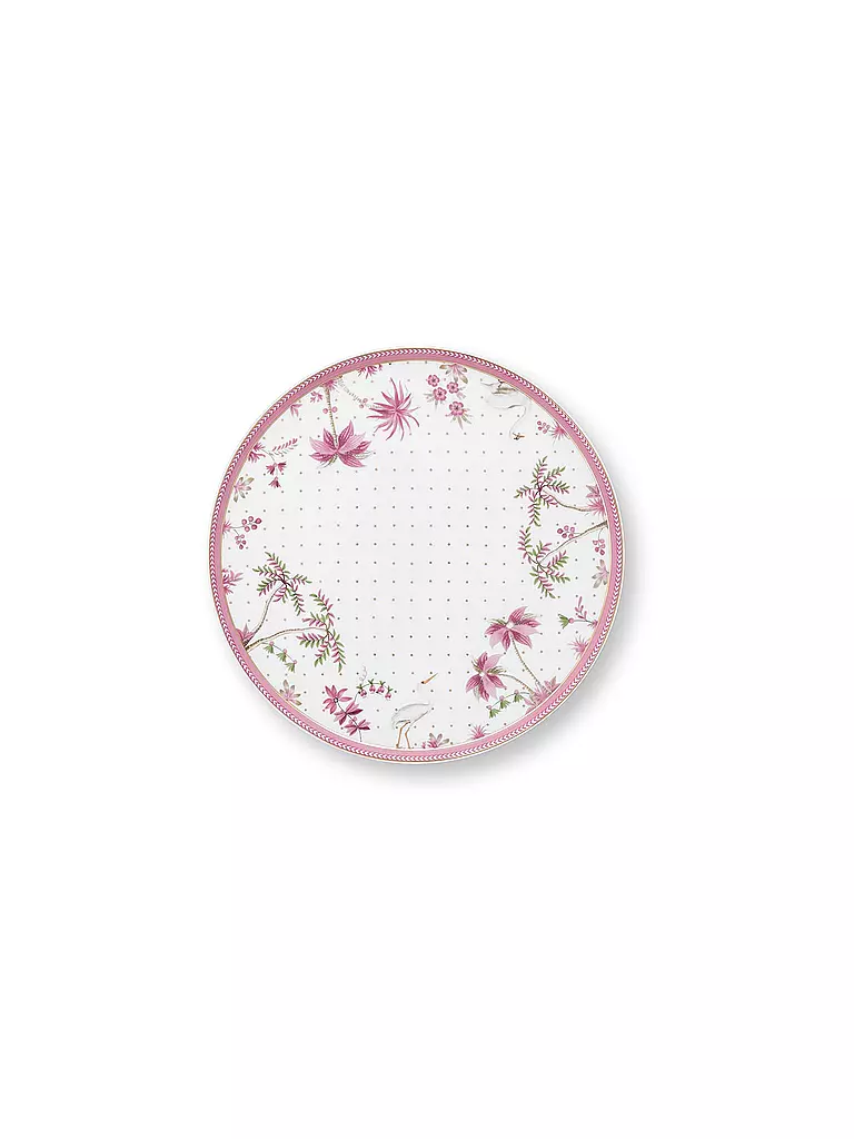 PIP STUDIO | Mini Tortenplatte 21cm JOLIE DOTS Gold/Pink | weiss