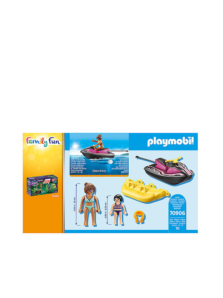PLAYMOBIL FamilyFun Starter Pack Wasserscooter mit Bananenboot