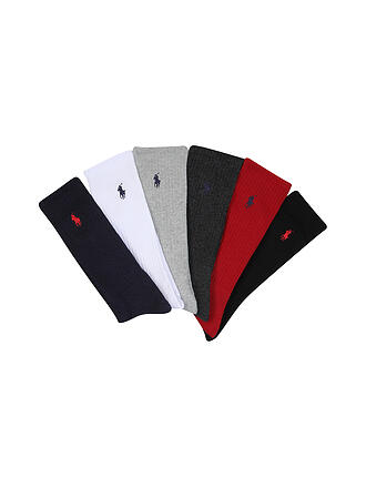 POLO RALPH LAUREN | Socken 6er Pkg. Blr/Red/Char/Hthr/White