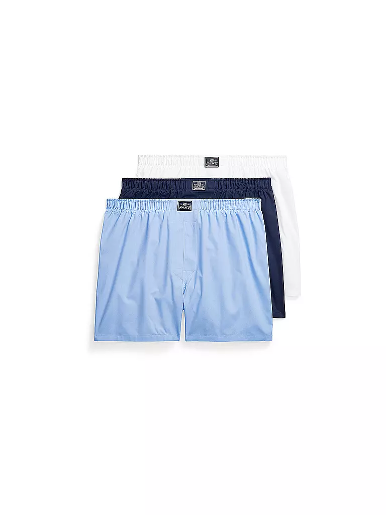 POLO RALPH LAUREN | Boxershorts 3er Pkg weiss hellblau marine | hellblau