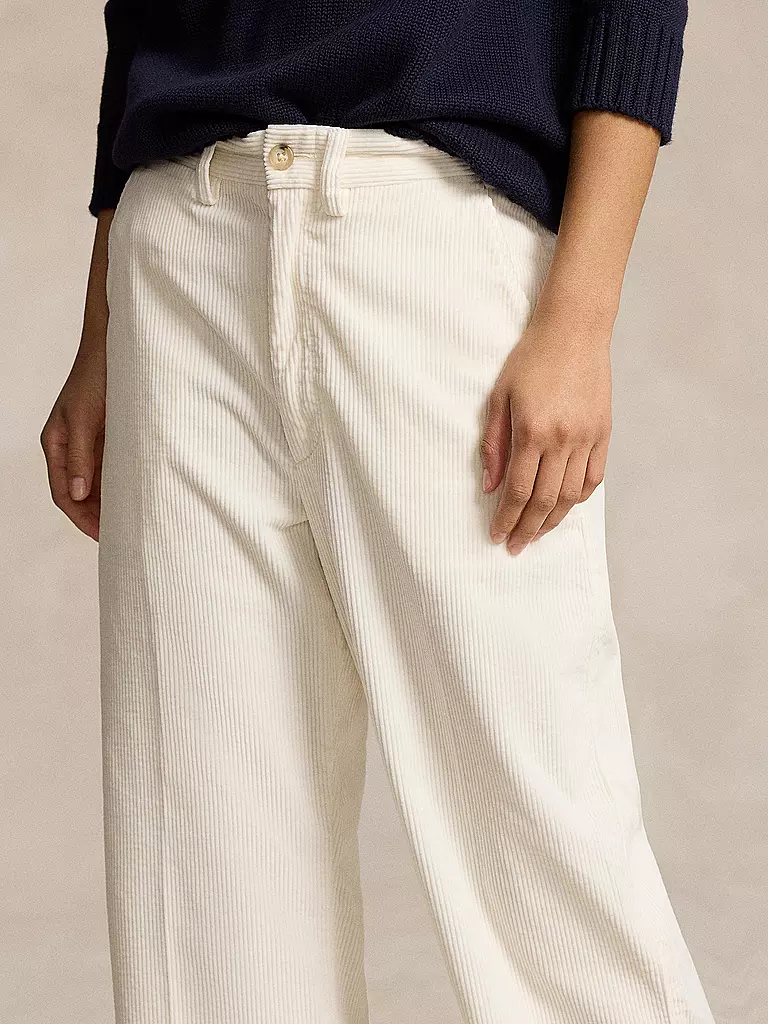 POLO RALPH LAUREN | Cordhose 7/8 | weiss