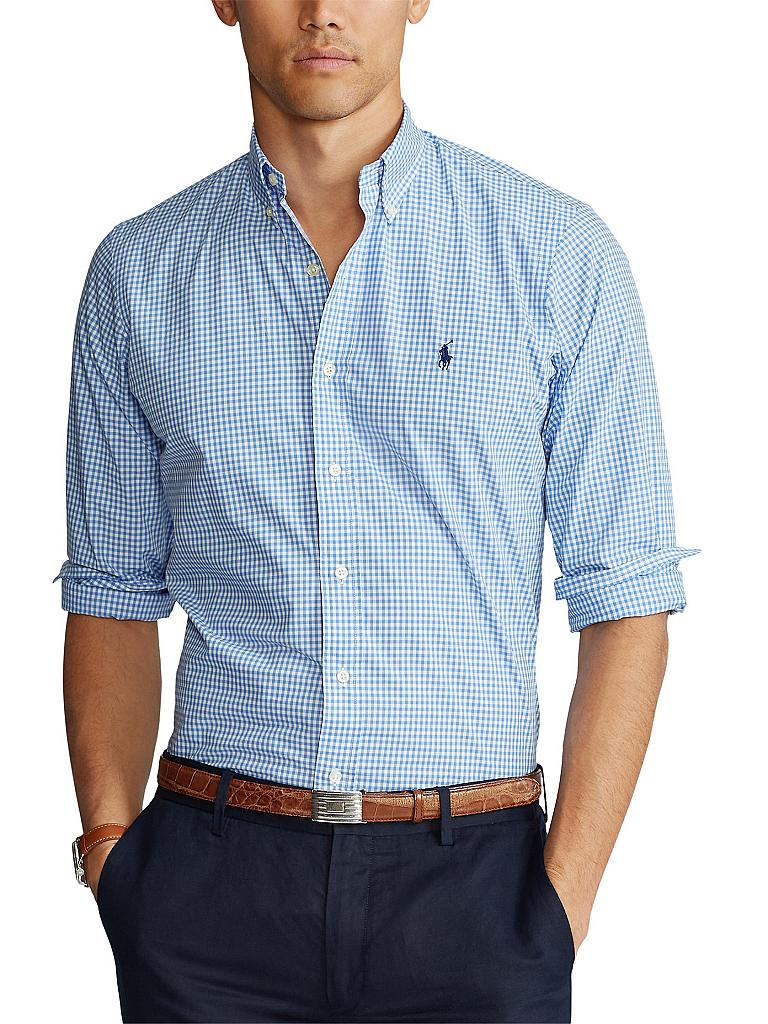 POLO RALPH LAUREN Hemd Custom Fit blau | S