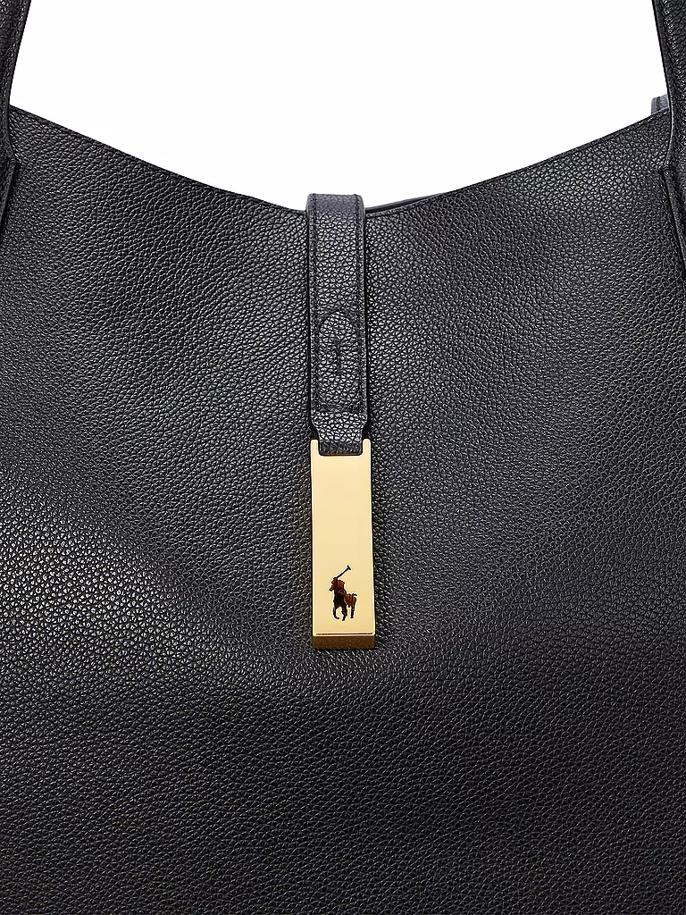 POLO RALPH LAUREN | Ledertasche - Shopper | schwarz