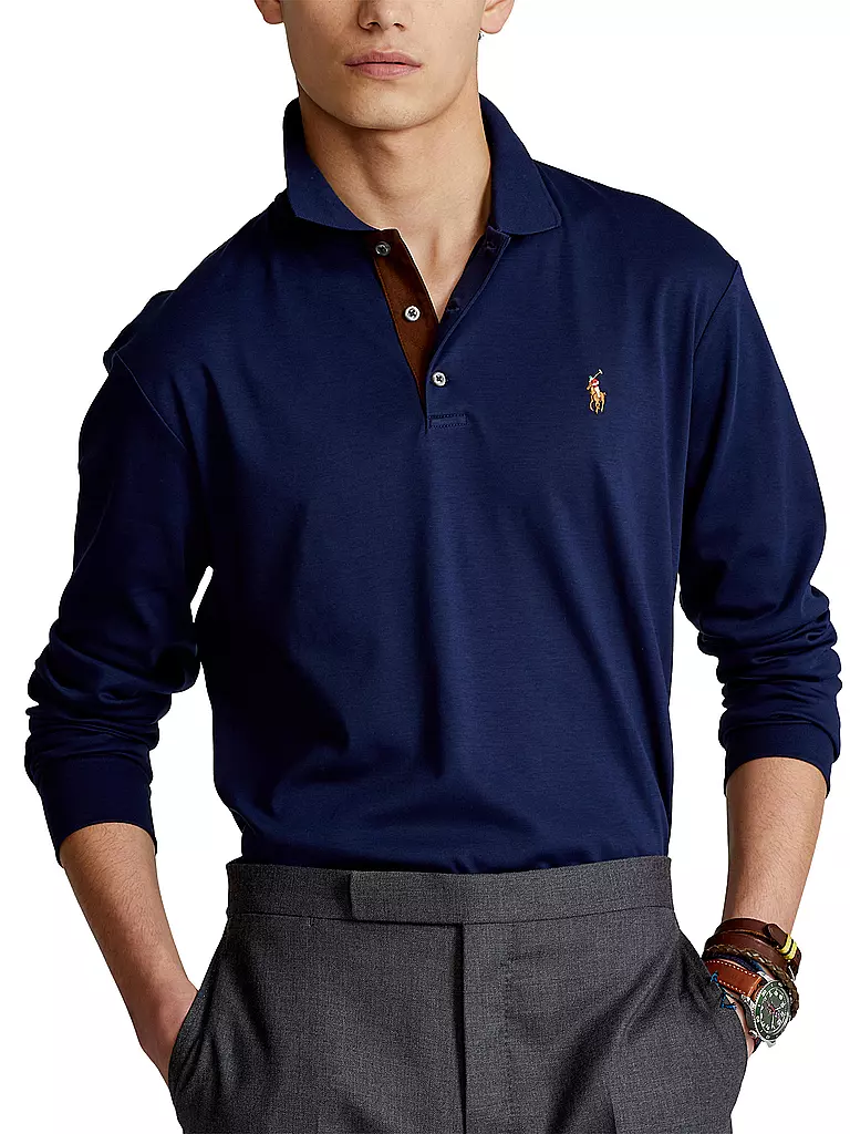 POLO RALPH LAUREN | Poloshirt Custom Slim Fit | dunkelblau