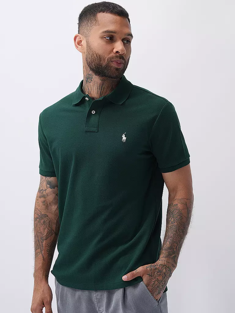 POLO RALPH LAUREN | Poloshirt Custom Slim Fit | dunkelgrün