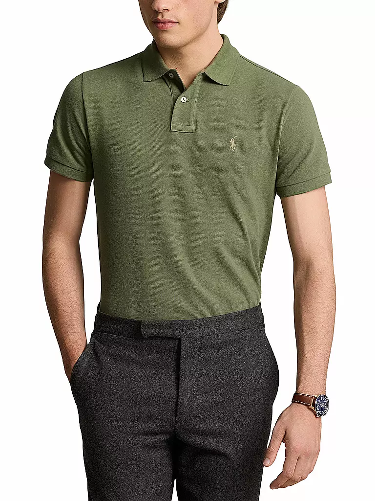 POLO RALPH LAUREN | Poloshirt Custom Slim Fit | olive