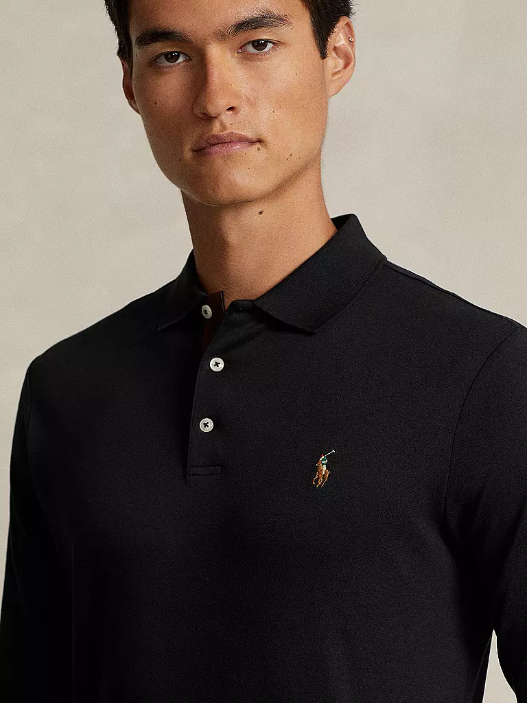 POLO RALPH LAUREN | Poloshirt Custom Slim Fit | schwarz