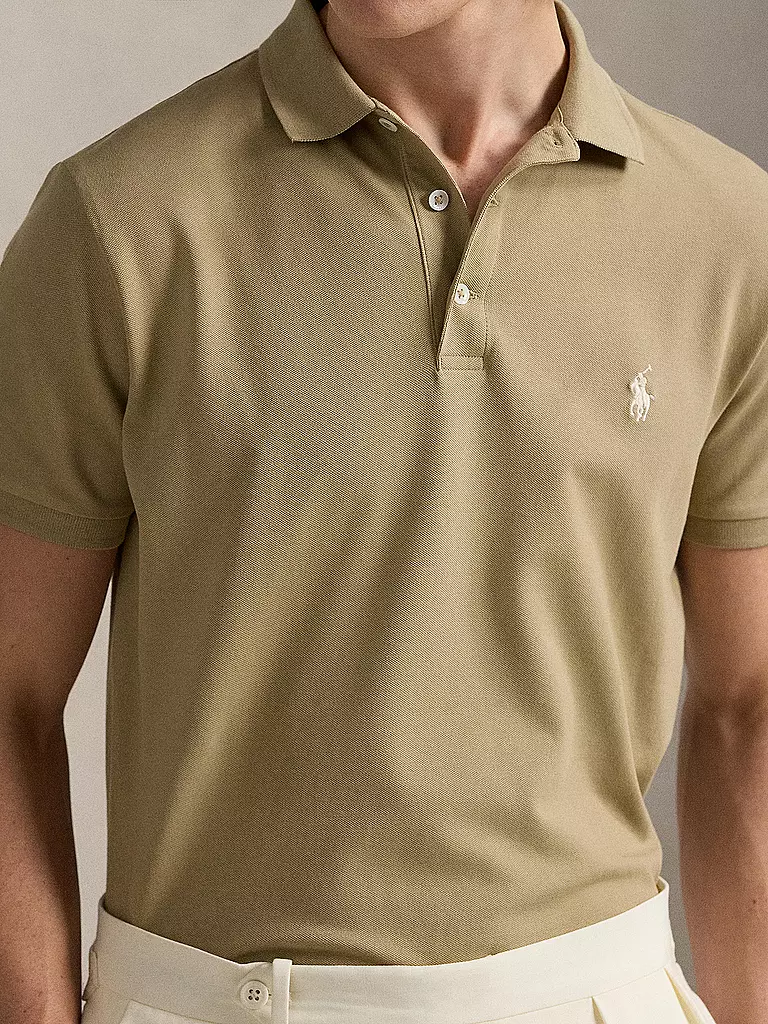 POLO RALPH LAUREN | Poloshirt Custom Slim Fit | hellbraun