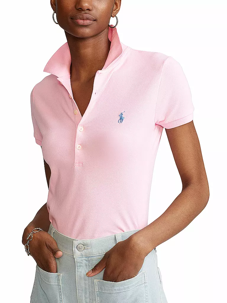 POLO RALPH LAUREN | Poloshirt Slim Fit JULIE | hellblau