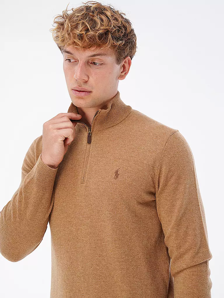 POLO RALPH LAUREN | Troyer Pullover Regular Fit | camel