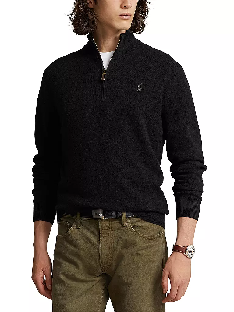 POLO RALPH LAUREN | Troyer Pullover Regular Fit | schwarz