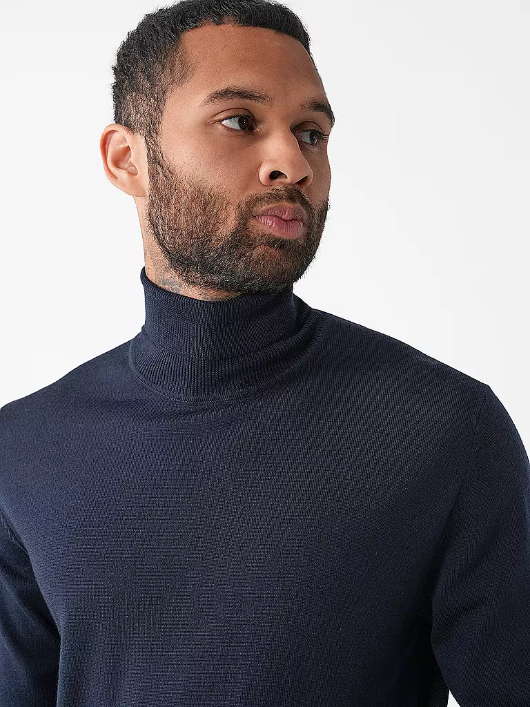 PROFUOMO | Rollkragenpullover  | dunkelblau