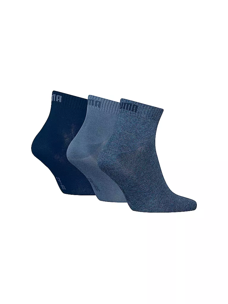 PUMA | Socken 3er Pkg.  denim blue | dunkelblau