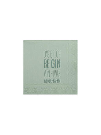 RAEDER | Cocktail Servietten 25x25 DAS IST DER BE GIN