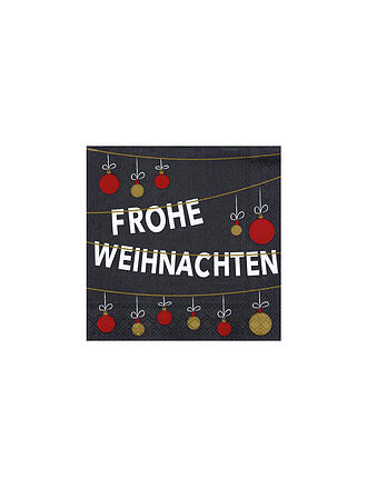 RAEDER | Weihnachts-Servietten 25x25cm WEIHNACHTSKUGELN 