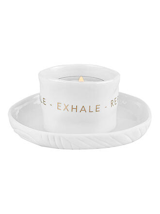 RAEDER | Teelicht  9x4,5cm Zen Spirit INHALE EXHALE 