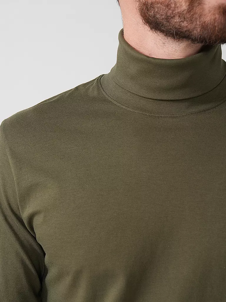 RAGMAN | Rollkragenshirt  | olive