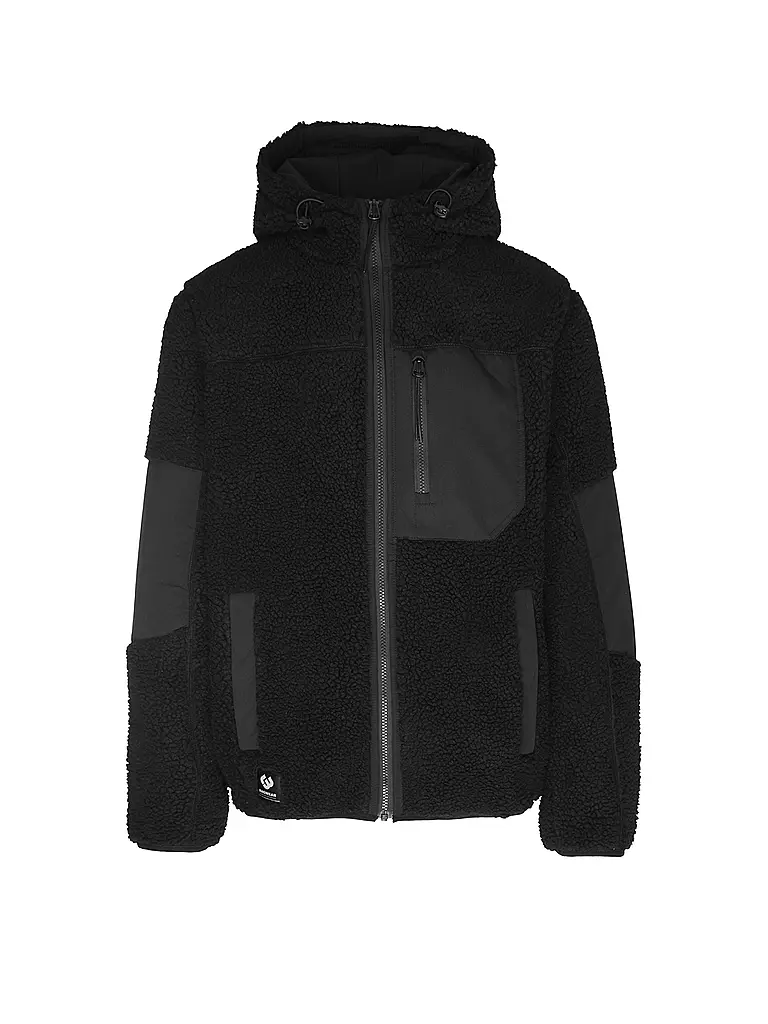 RAGWEAR | Fleecejacke CHILLE | schwarz