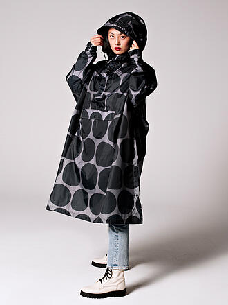 RAINKISS | Regenjacke - Regenponcho Black Polka