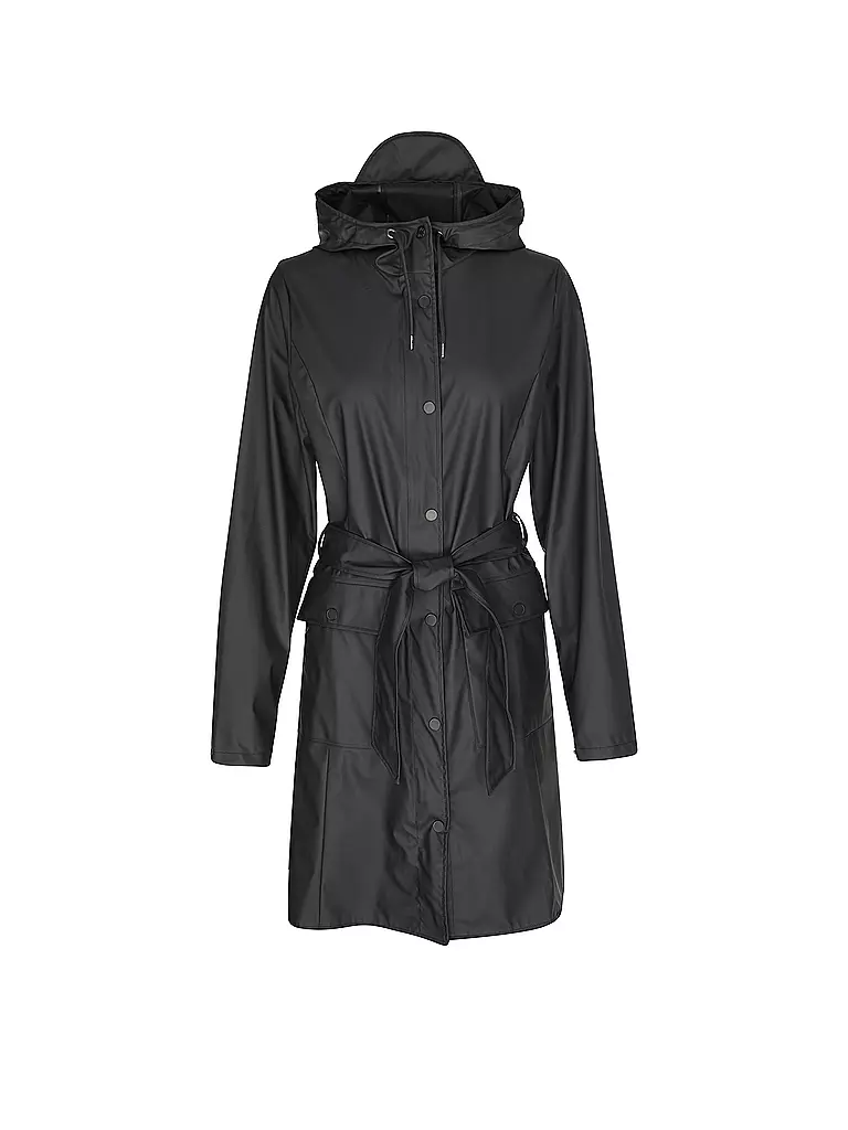 RAINS | Regenjacke CURVE W JACKET  | schwarz