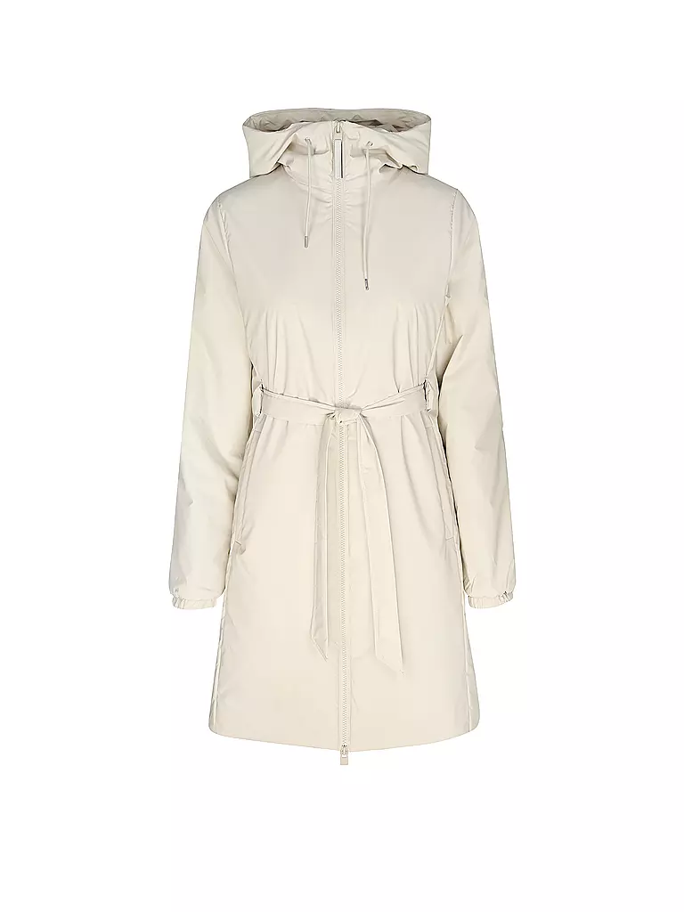 RAINS | Regenjacke LOHJA LONG INSULTED CURVED JACKET  | beige