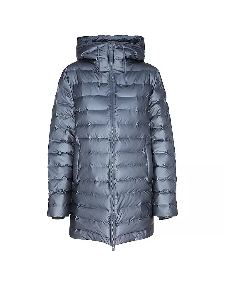 RAINS | Steppjacke LOHJA LONG PUFFER JACKET  | grau