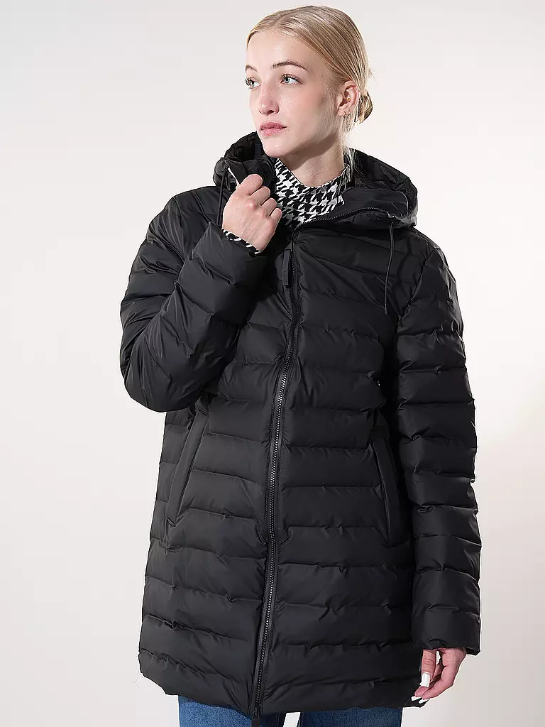 RAINS | Steppjacke LOHJA LONG PUFFER JACKET | grau