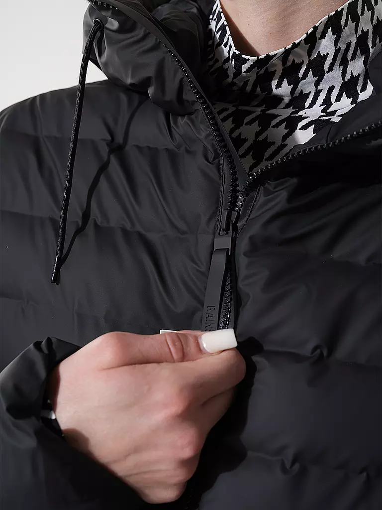 RAINS | Steppjacke LOHJA LONG PUFFER JACKET | grau