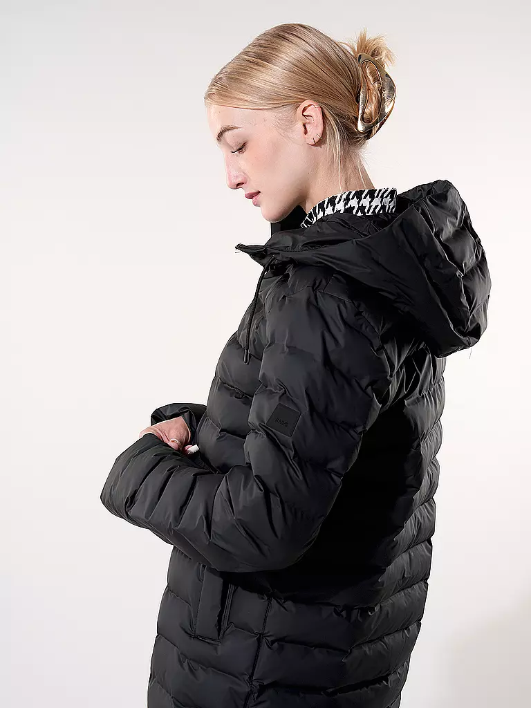 RAINS | Steppjacke LOHJA LONG PUFFER JACKET | grau