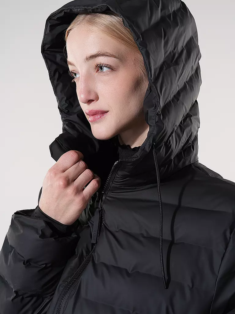 RAINS | Steppjacke LOHJA SHORT PUFFER JACKET | schwarz