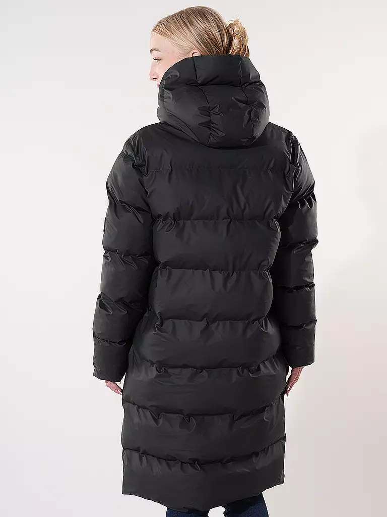 RAINS | Steppmantel ALTA LONGER PUFFER JACKET | schwarz