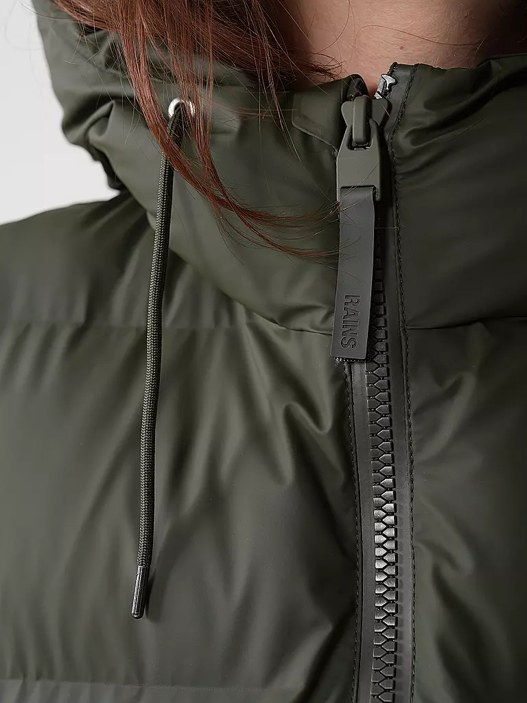 RAINS | Steppmantel ALTA LONGER PUFFER JACKET | dunkelblau