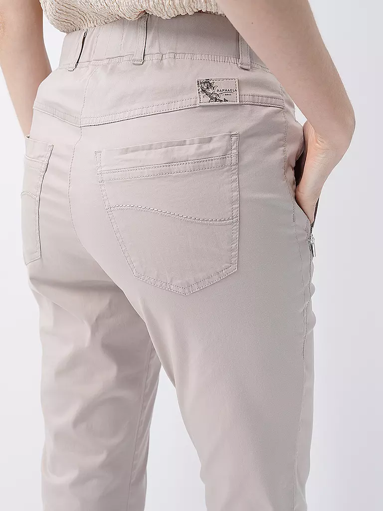 RAPHAELA BY BRAX | Hose Super Slim Fit 6/8 LAVINA ZIP | creme