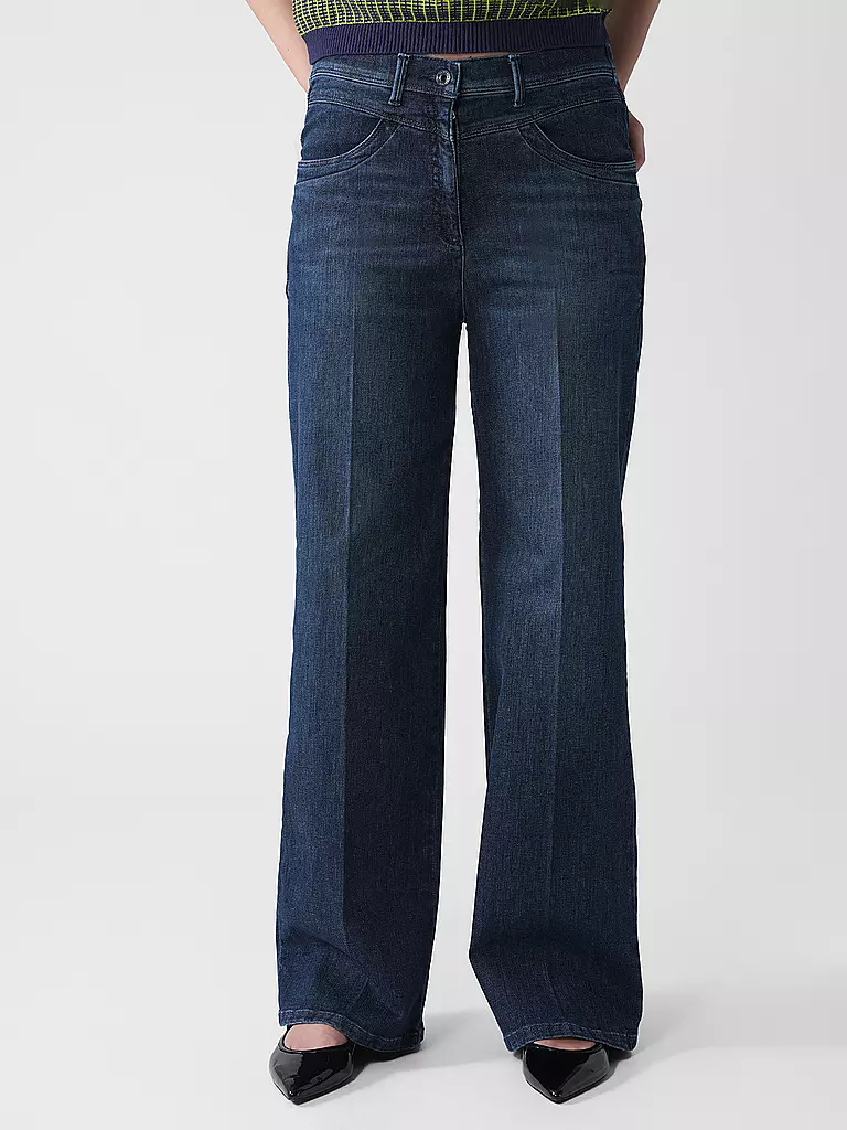 RAPHAELA BY BRAX | Jeans Wide Leg LAURA | dunkelblau