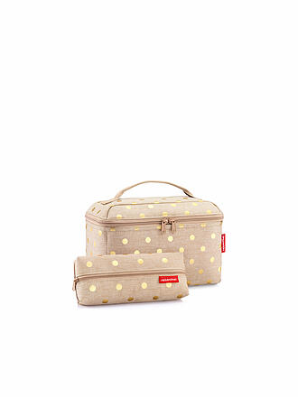 REISENTHEL | Beautycase Set Metallic Dots 2-tlg. Coffee