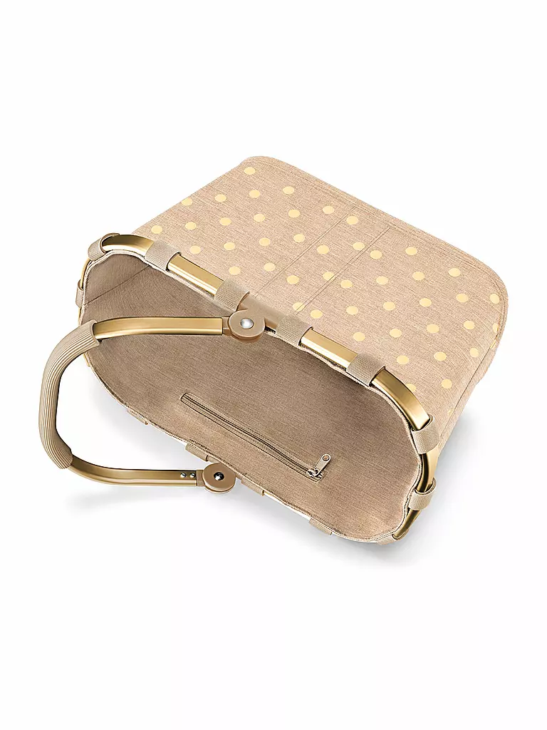 REISENTHEL | Carrybag XS Metall Dots Coffe  | beige