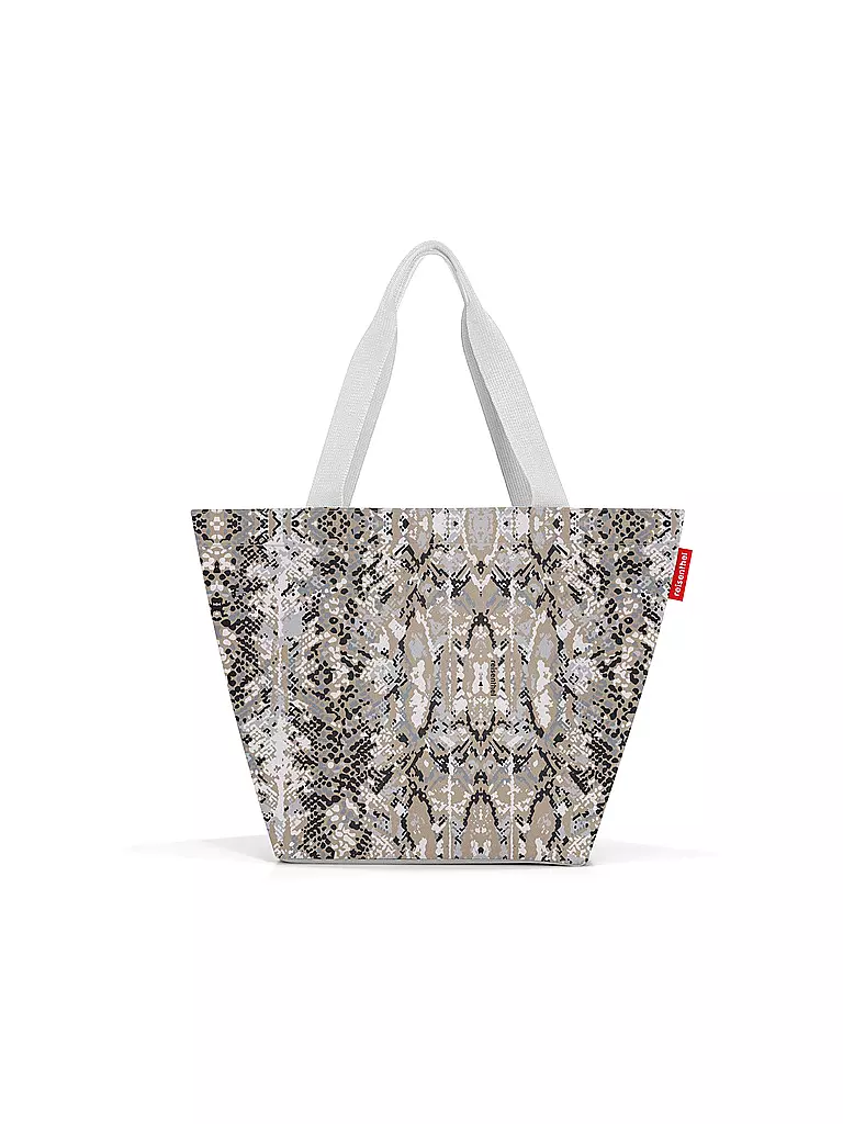 REISENTHEL | Tasche - Shopper Medium Snake Sand  | hellgrau