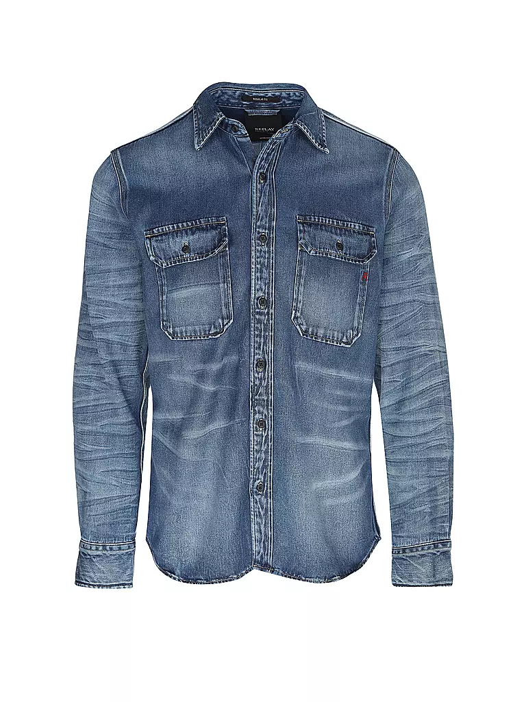 REPLAY | Hemd OVERSHIRT DENIM | blau