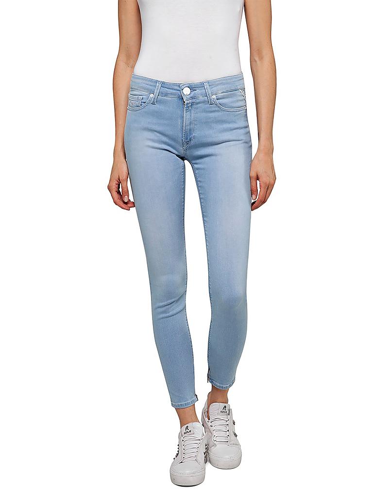 Replay Jeans Skinny Fit New Luz Highwaist Hyperflex Blau