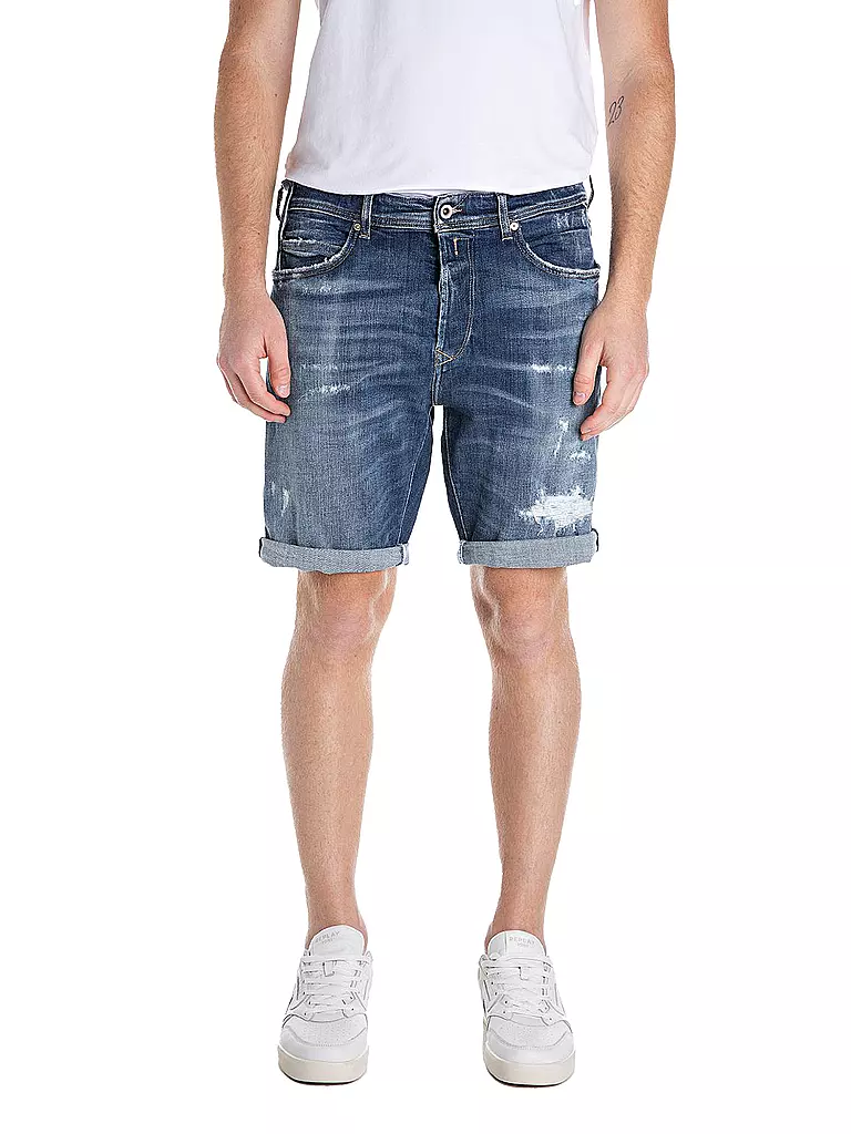 REPLAY | Jeansshorts  | blau