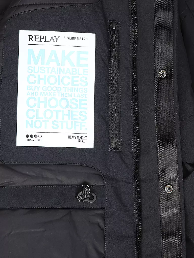 REPLAY | Parka | schwarz