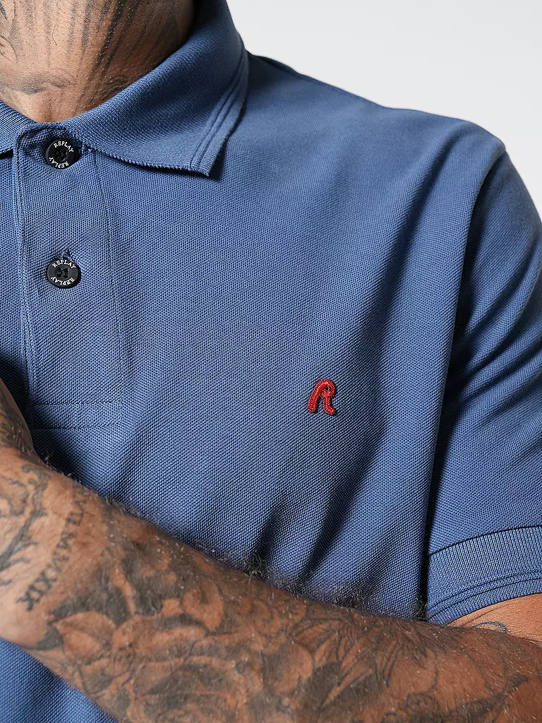 REPLAY | Poloshirt  | blau