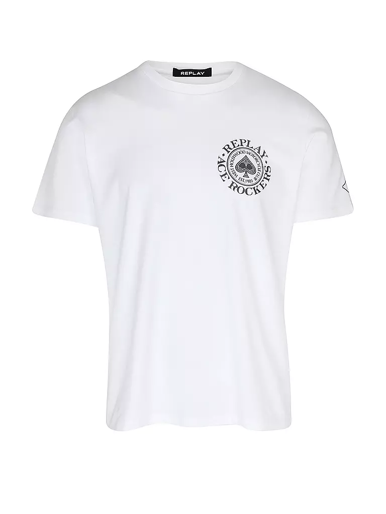 REPLAY | T-Shirt  | weiss