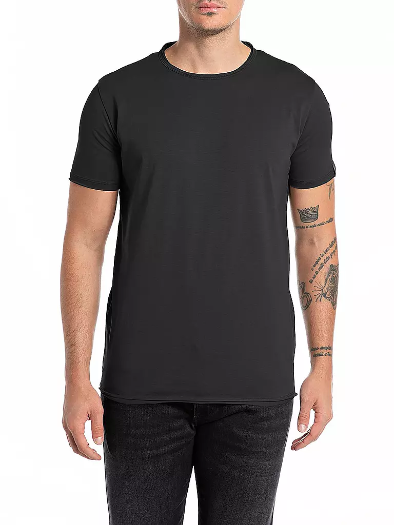 REPLAY | T-Shirt  | schwarz